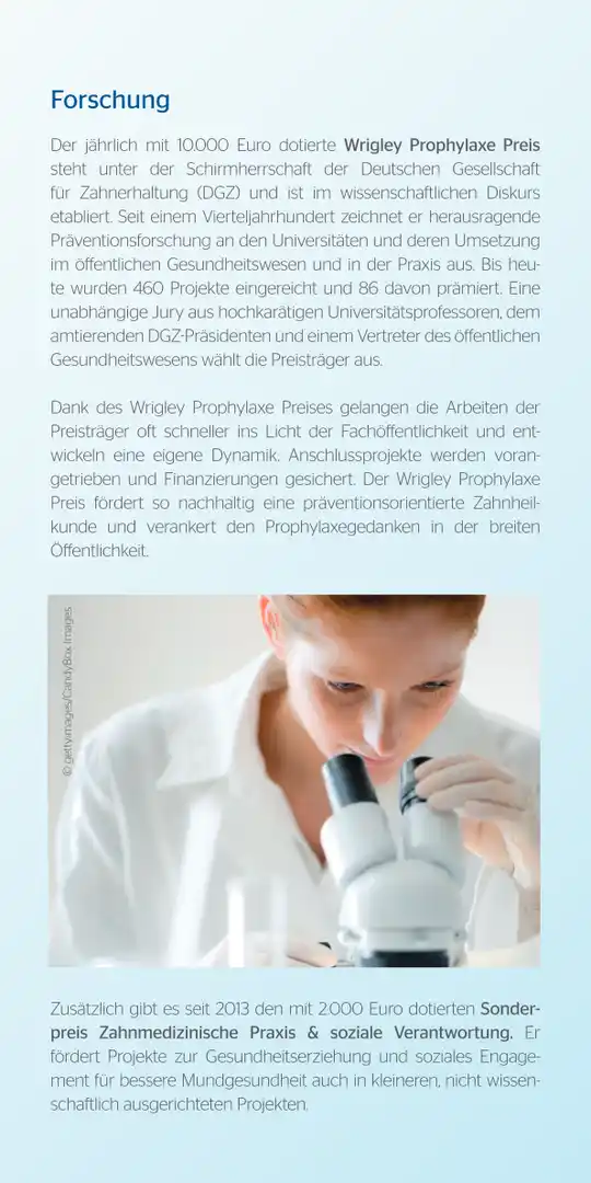 Seite 3 - Förderung der Oralprophylaxe in Forschung, Lehre und Praxis